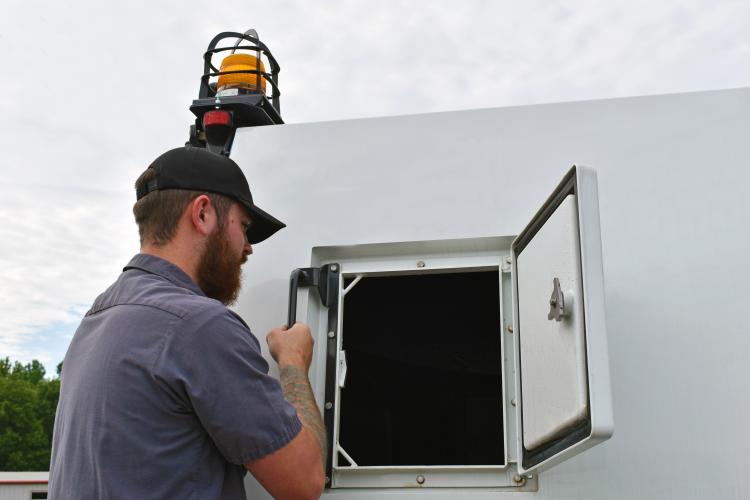 Hopper Access Door