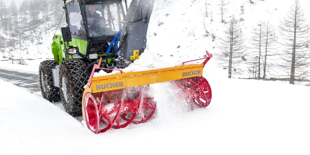 Bucher Snowblower on Merlo Bucher Snowblower