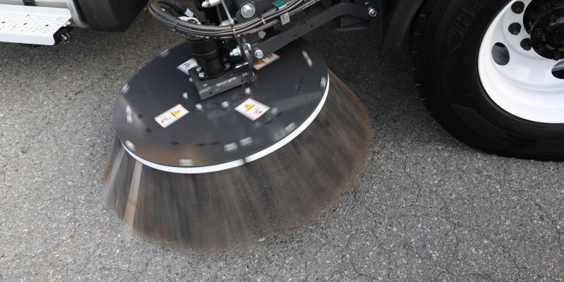E35m Mechanical Street Sweeper Gutter Broom close up E35m Mechanical Street Sweeper Gutter Broom close up